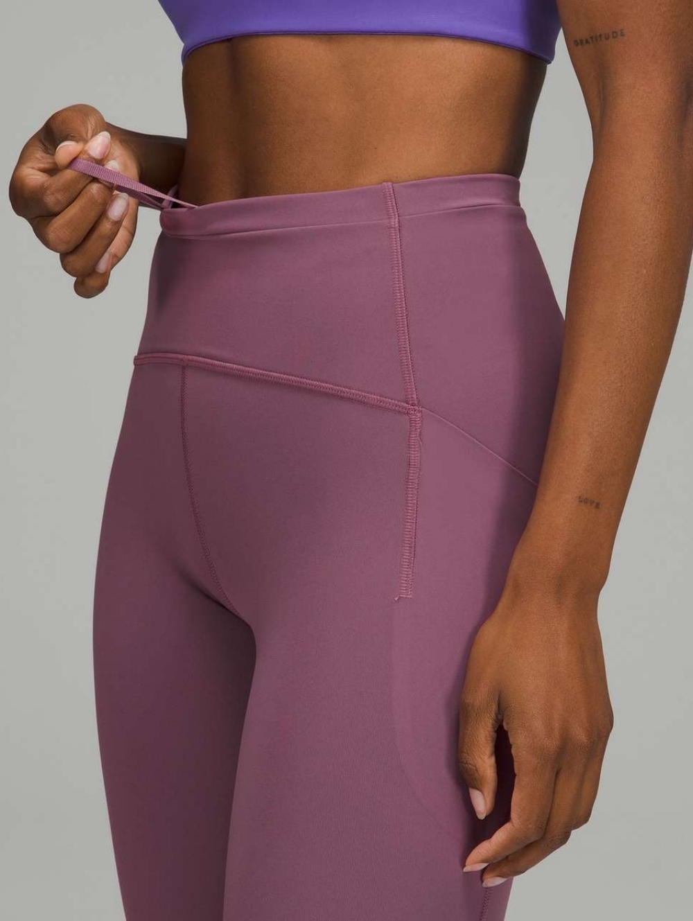 Lululemon Swift Speed High-Rise Crop 21" Vintage Plum - Picture 5 of 13
